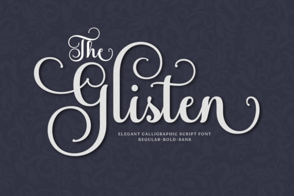 The Glisten Font Poster 1