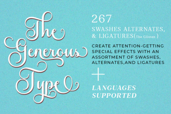 The Glisten Font Poster 3