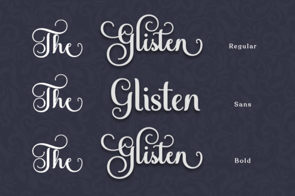 The Glisten Font Poster 7