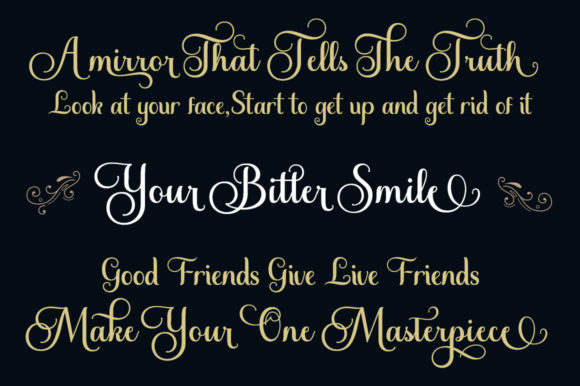 The Glisten Font Poster 9