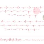 The Glowing Black Queen Font Poster 4