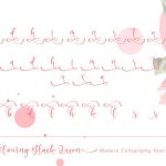 The Glowing Black Queen Font Poster 5