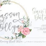 The Glowing Black Queen Font Poster 6