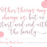 The Glowing Black Queen Font Poster 7