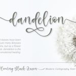 The Glowing Black Queen Font Poster 9
