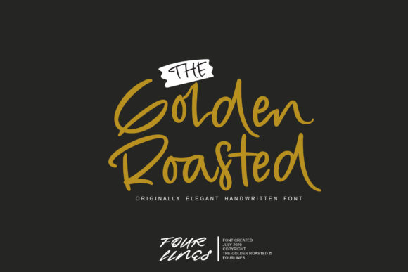 The Golden Roasted Font Poster 1