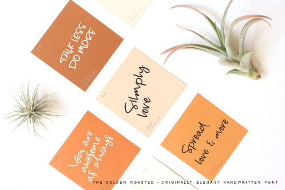 The Golden Roasted Font Poster 8
