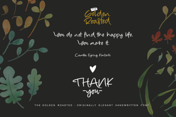 The Golden Roasted Font Poster 10