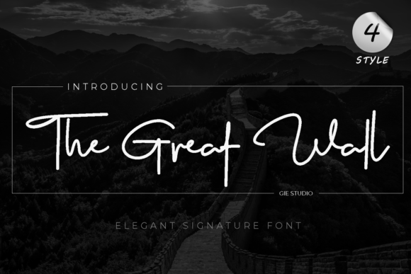 The Great Wall Font Poster 1