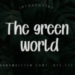 The Green World Font Poster 1