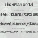 The Green World Font Poster 5