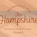 The Hampshire Font Poster 1