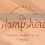 The Hampshire Font Poster 1