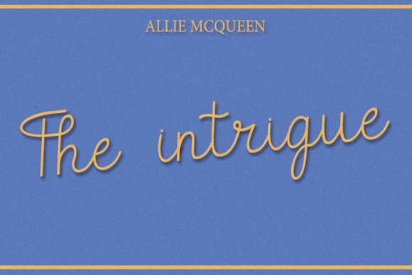 The Intrigue Font Poster 1