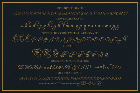 The King of Romance Font Poster 8