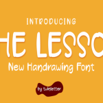 The Lesson Font Poster 1