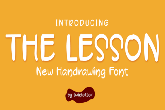 The Lesson Font Poster 1