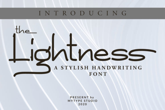 The Lightness Font Poster 1