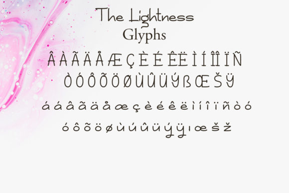 The Lightness Font Poster 3
