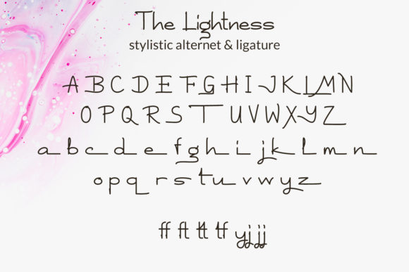 The Lightness Font Poster 4