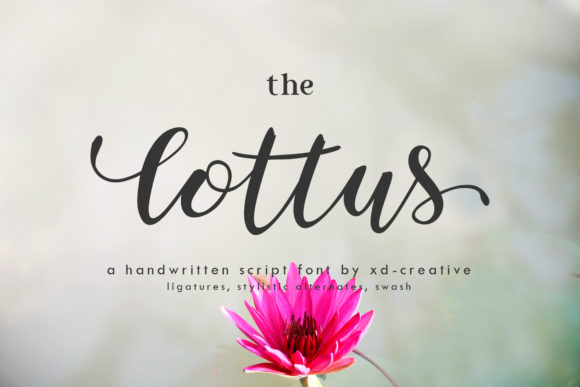 The Lottus Font Poster 1