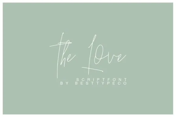 The Love Font The Love Font Poster 1