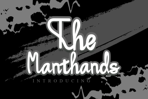 The Manthands Font Poster 1