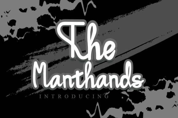 The Manthands Font The Manthands Font Poster 1