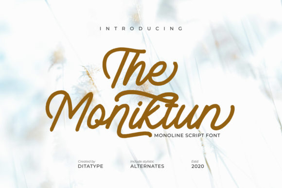 The Moniktun Font Poster 1