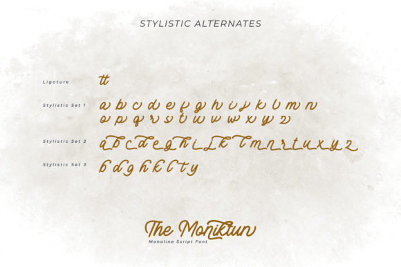 The Moniktun Font Poster 8