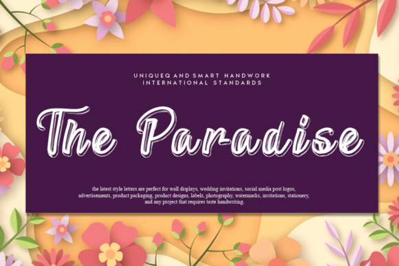 The Paradise Font Poster 1