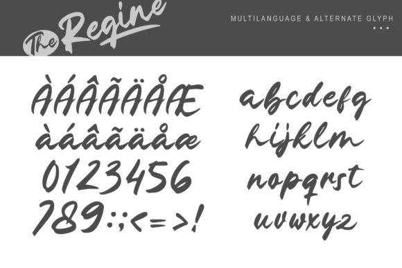 The Regine Font Poster 10