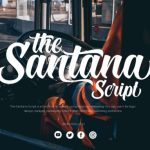 The Santana Script Font Poster 1