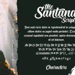 The Santana Script Font Poster 9