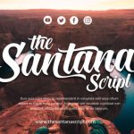 The Santana Script Font Poster 10