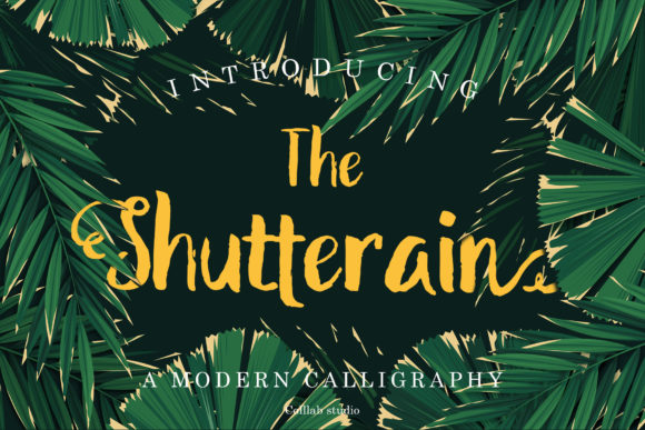 The Shutterain Font Poster 1