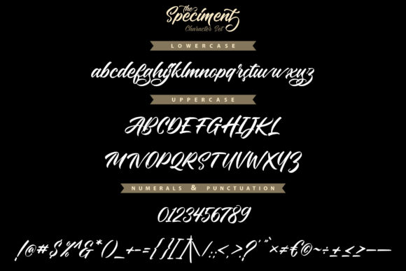 The Speciment Font Poster 7