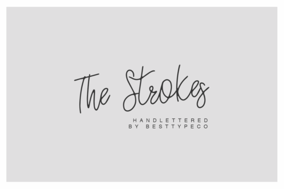 The Strokes Font Poster 1