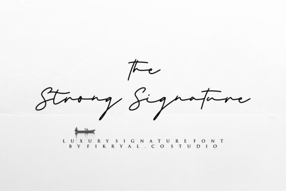 The Strong Signature Font Poster 1