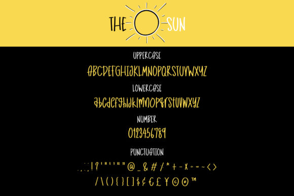 The Sun Font Poster 3