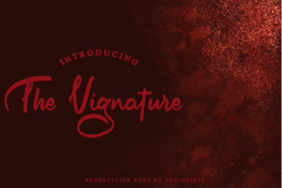 The Vignature Font Poster 1