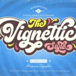 The Vignettic Font Poster 1
