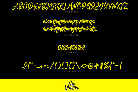 The Vinittre Font Poster 4