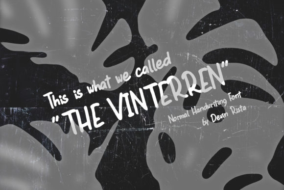 The Vinterren Font Poster 1