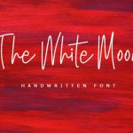 The White Moon Font Poster 1