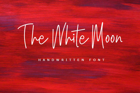 The White Moon Font Poster 1