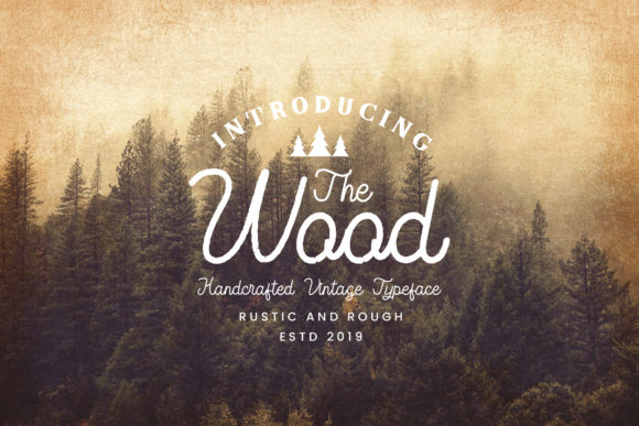 The Wood Font Poster 1