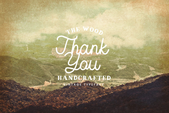 The Wood Font Poster 3
