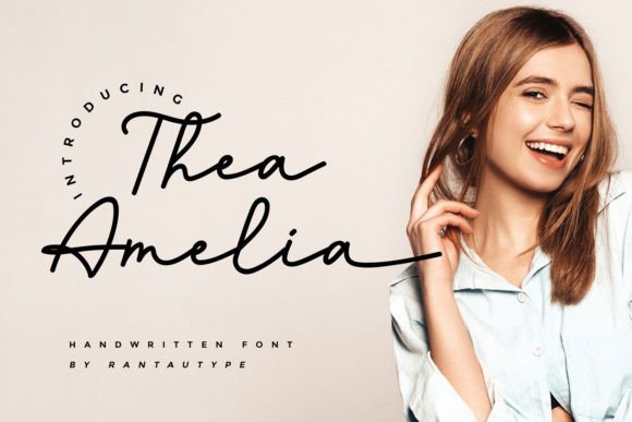 Thea Amelia Font Poster 1