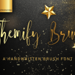 Themify Brush Font Poster 1
